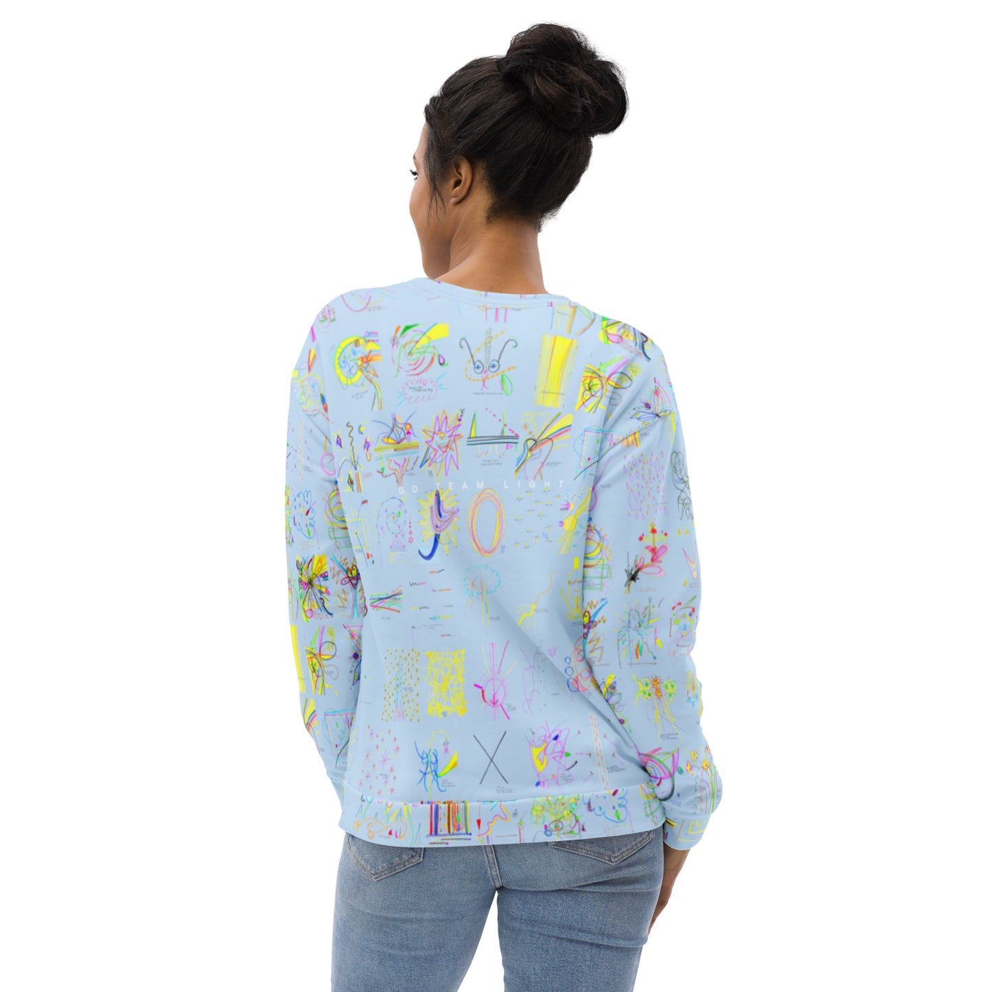 Check In, sweatshirt in light blue