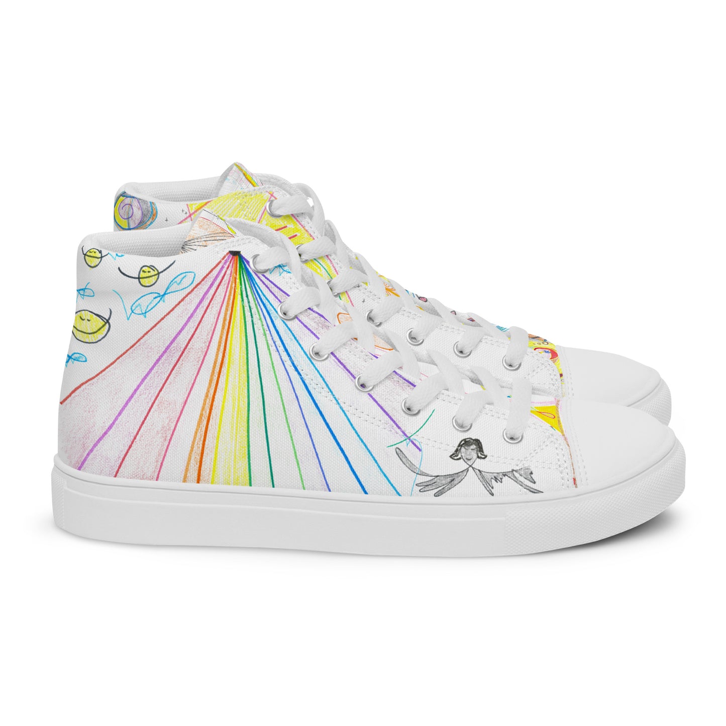 The View From Here, feminine high-top sneakers