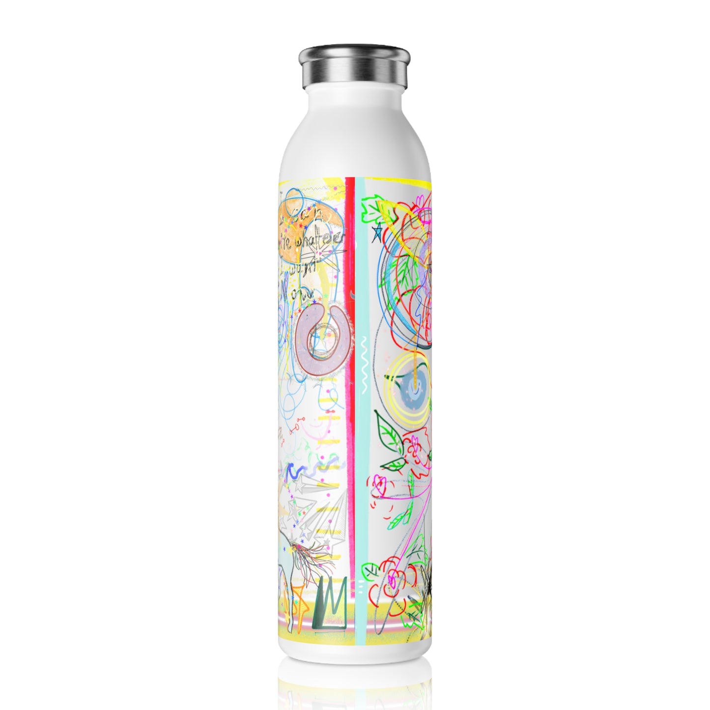 'are you the golden buddha? or are you the golden buddha?!' 20oz stainless steel water bottle