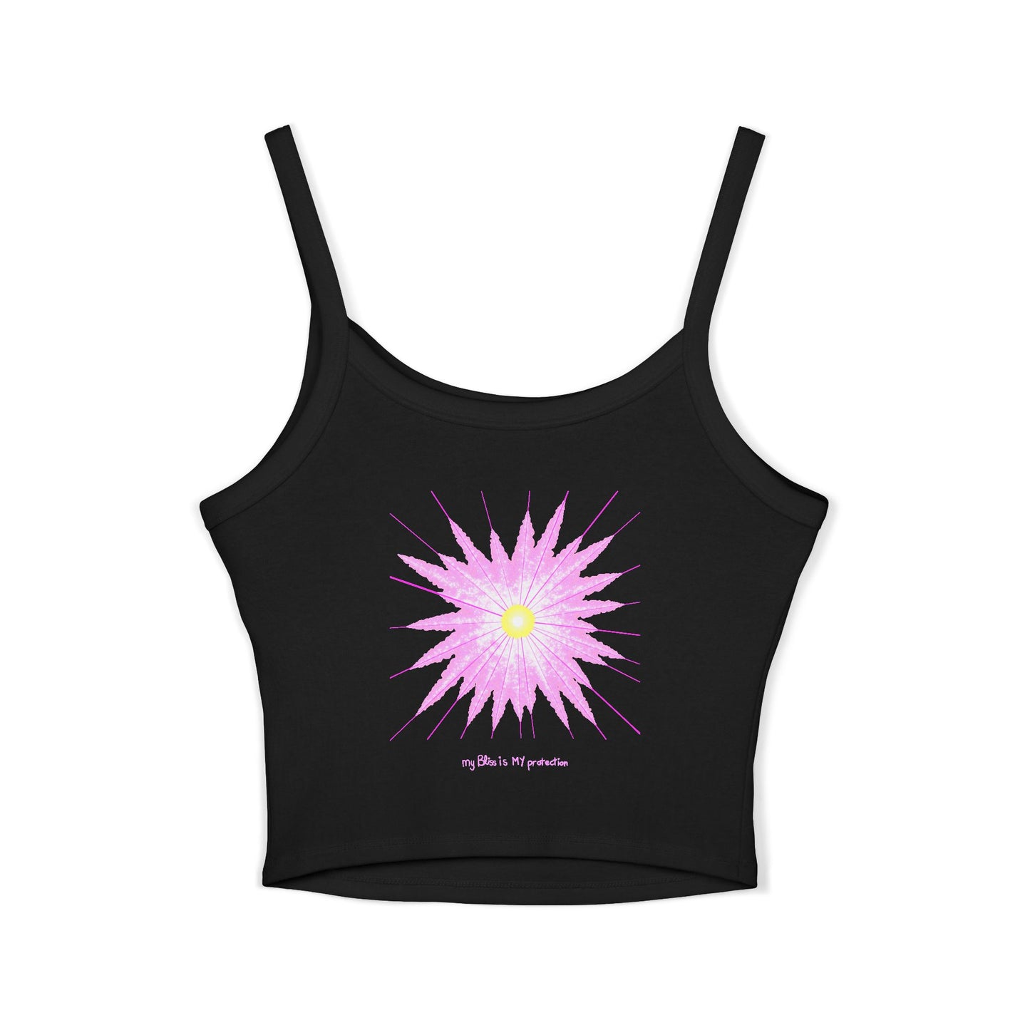 'I have the most Beautiful Pussy' + 'my Bliss is my protection' strappy tank in 5 colours