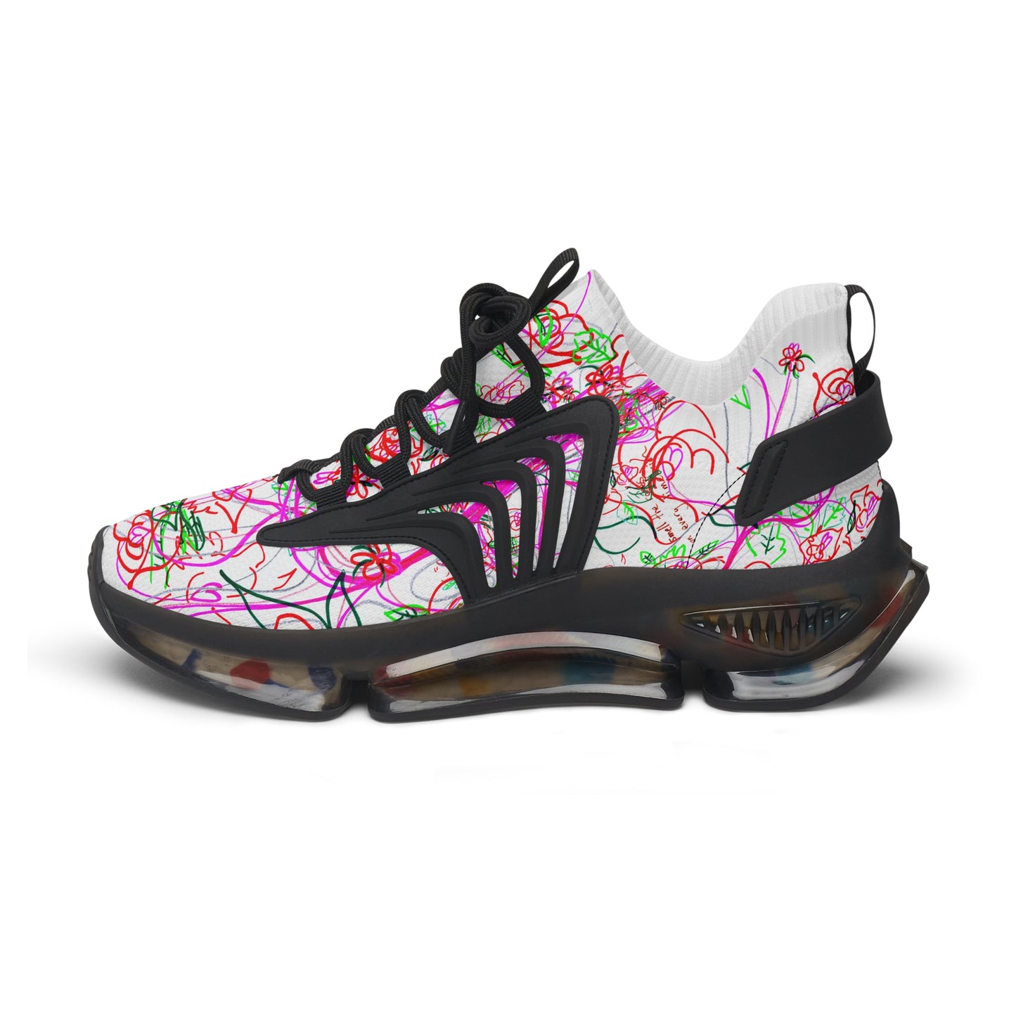 'KEEP YOUR PANTS ON' women's sneakers with white & black detailing