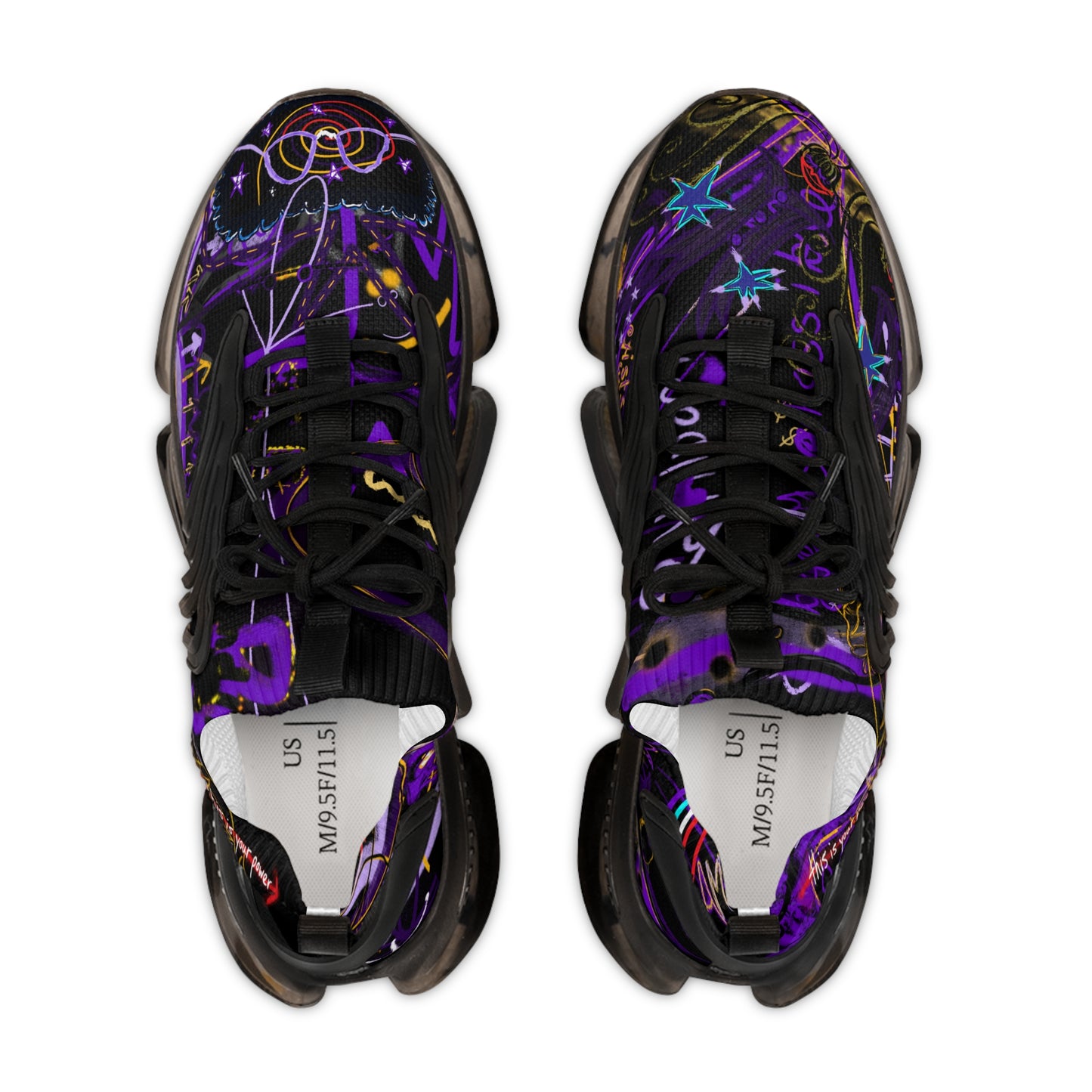 'this is my power, this is my team light' men's sneakers