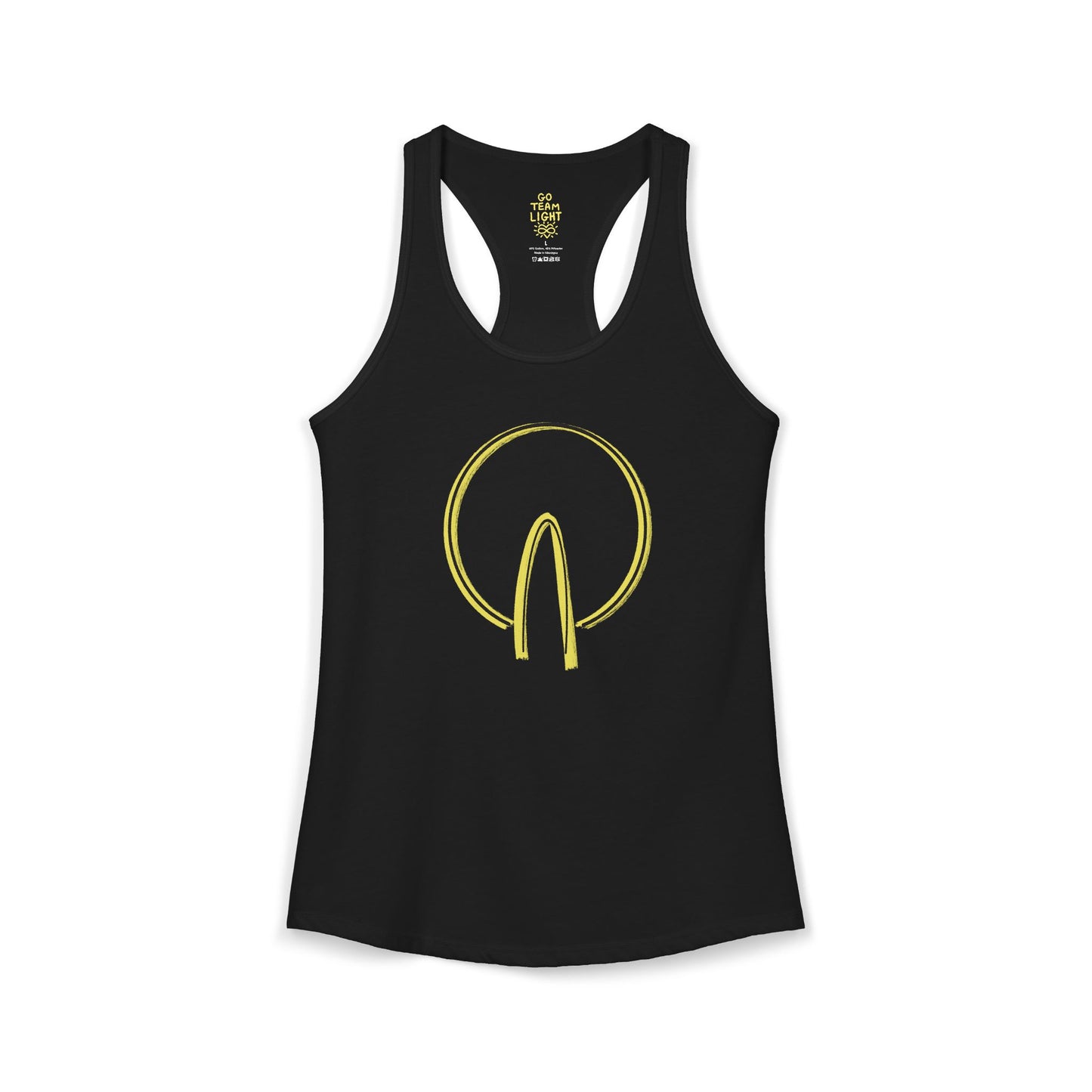 'the same but upside down' women's racerback tank in 5 colours