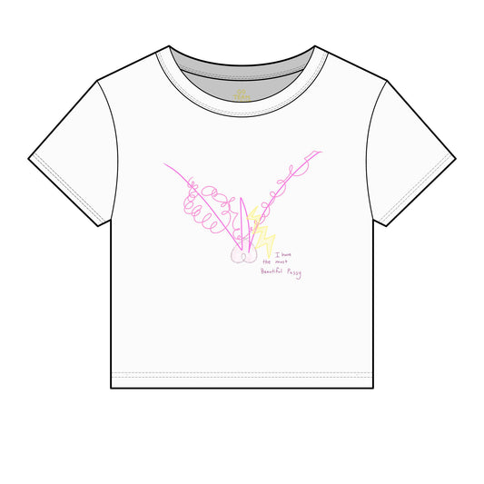 'I have the most Beautiful Pussy' + 'my Bliss is MY protection' fitted tee in 9 colours