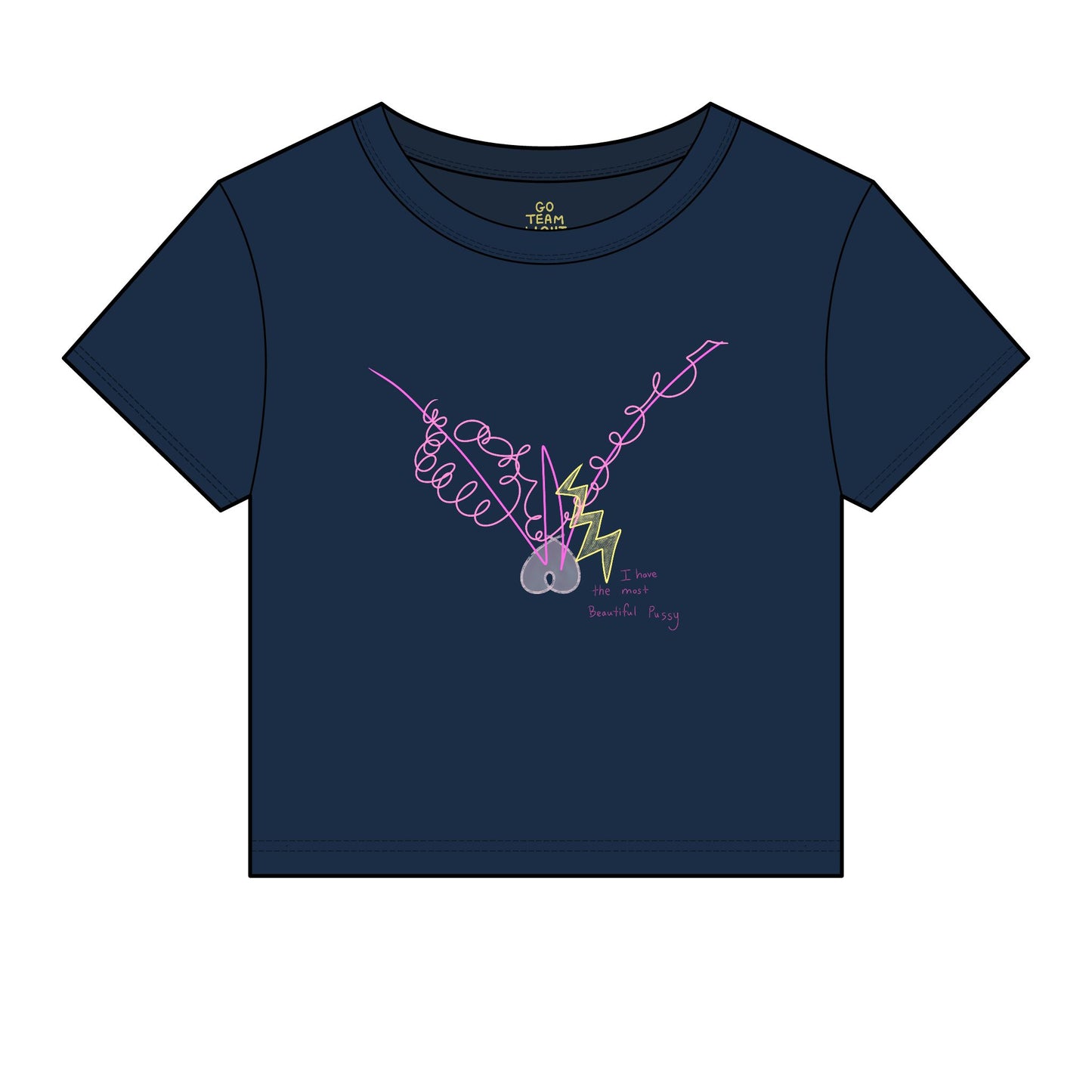 'I have the most Beautiful Pussy' + 'my Bliss is MY protection' fitted tee in 9 colours