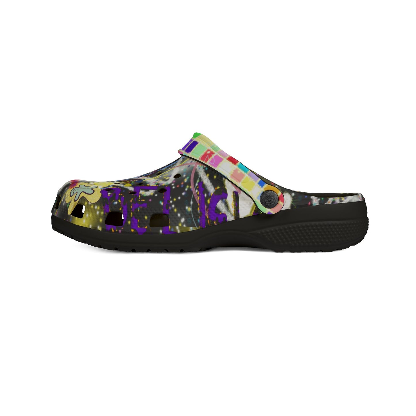 'every possible WEALTH exists within me' men's clogs in 2 colours