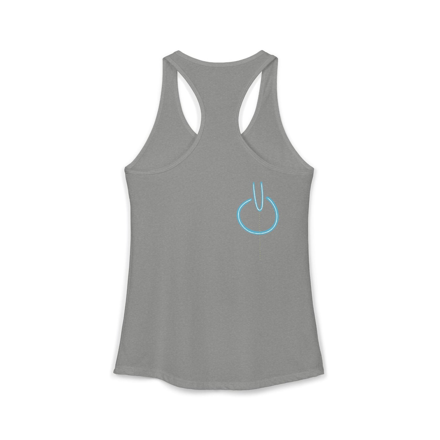 'the same but upside down' women's racerback tank in 5 colours