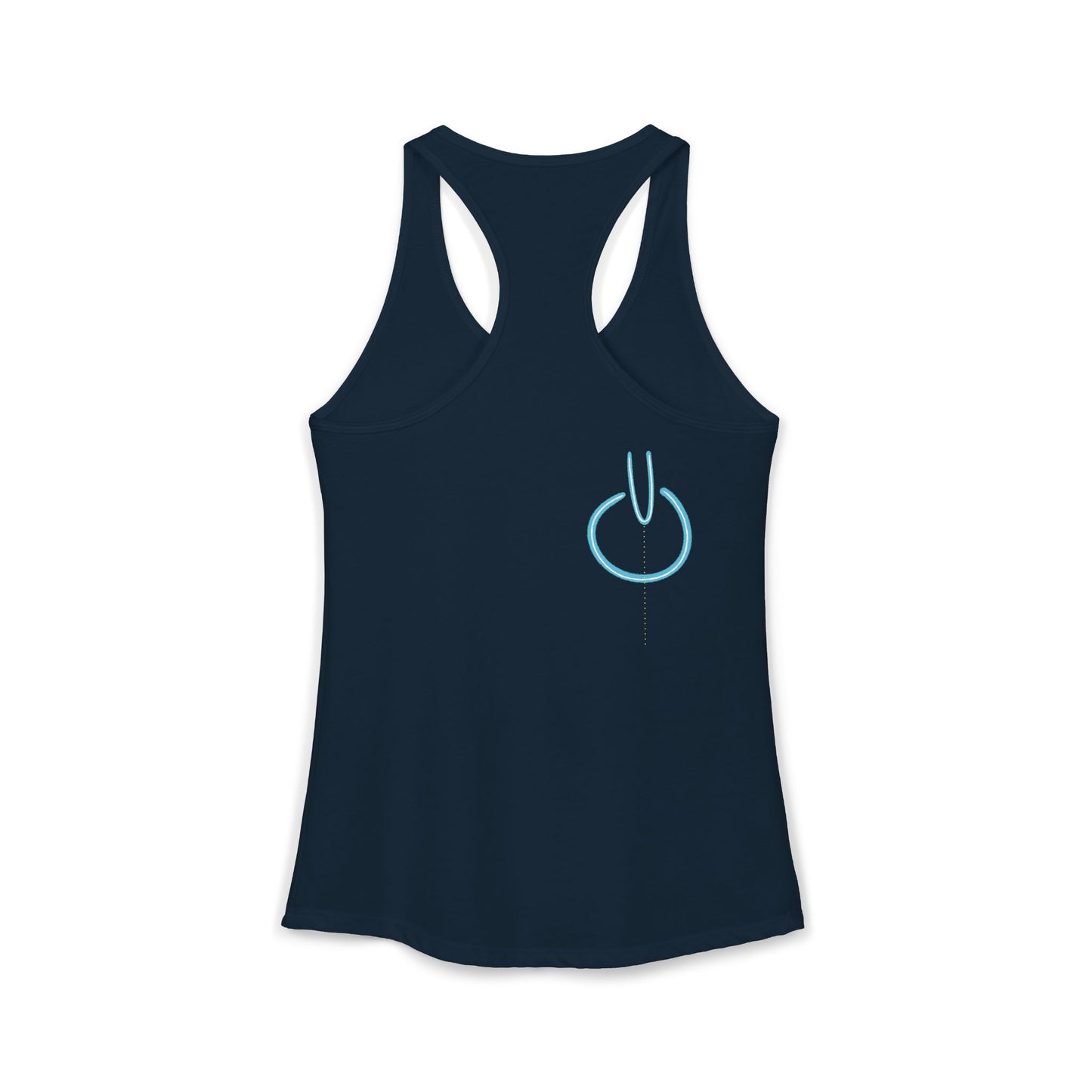 'the same but upside down' women's racerback tank in 5 colours