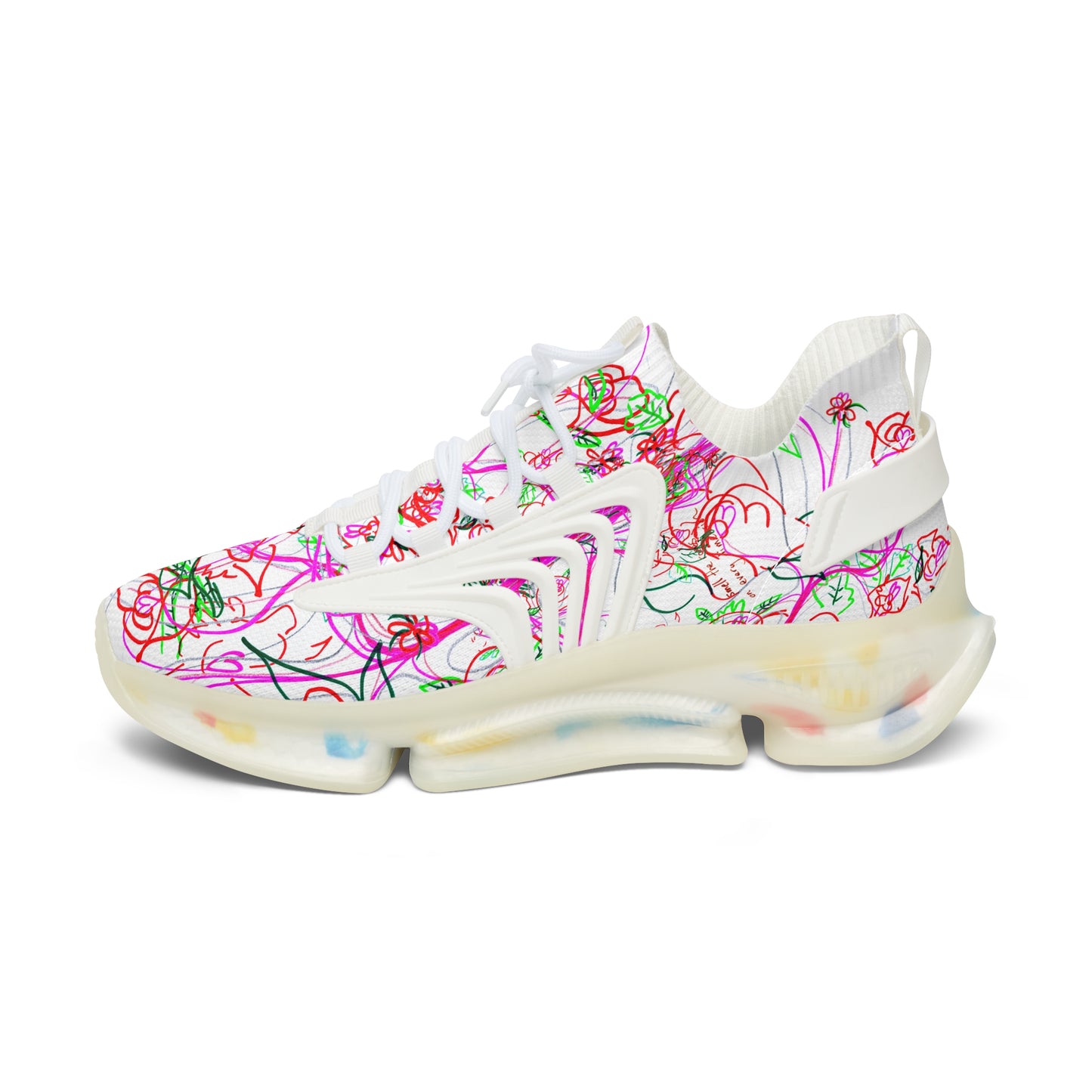 'KEEP YOUR PANTS ON' women's sneakers with white & black detailing