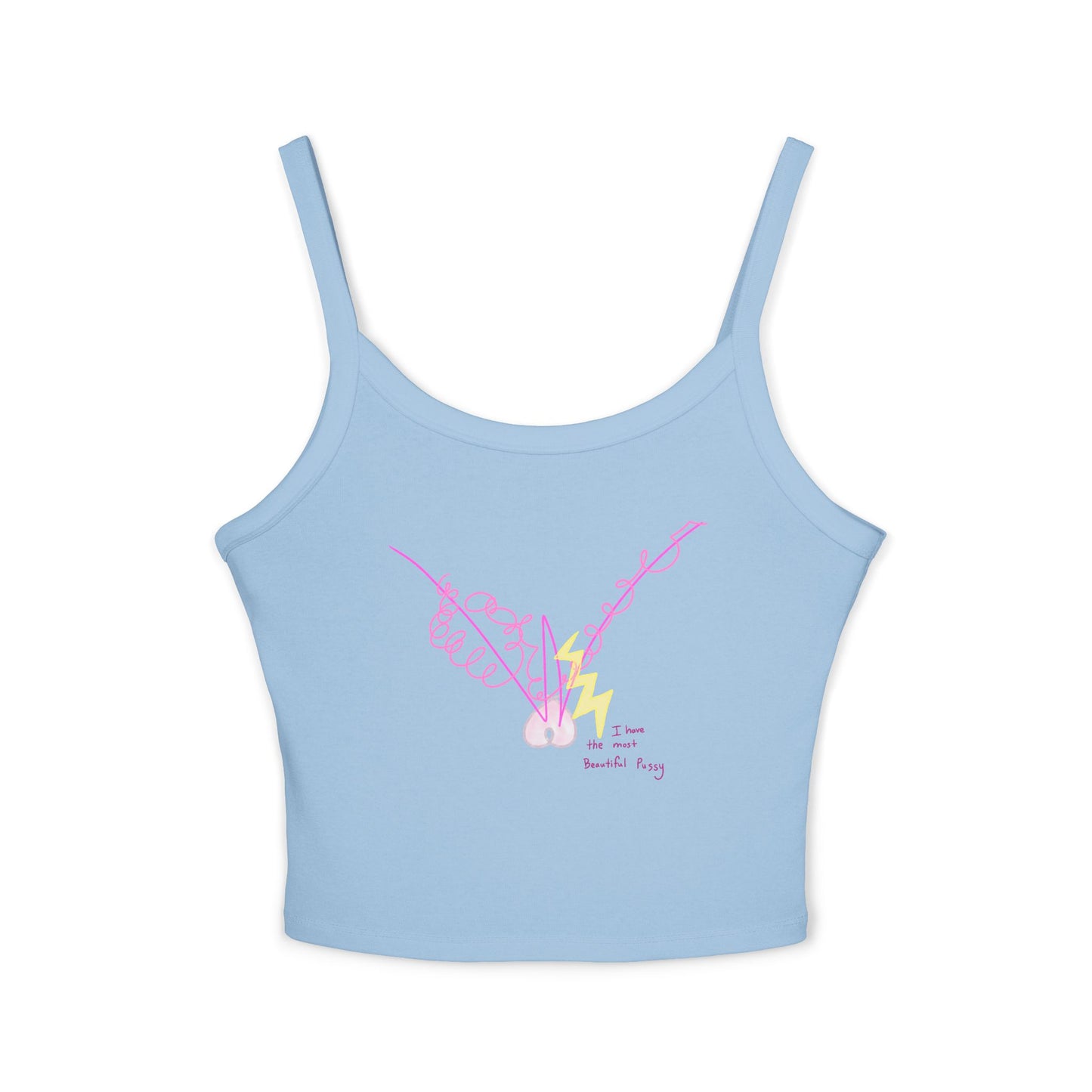 'I have the most Beautiful Pussy' + 'my Bliss is my protection' strappy tank in 5 colours
