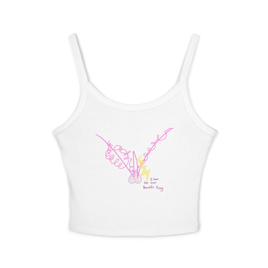 'I have the most Beautiful Pussy' + 'my Bliss is my protection' strappy tank in 5 colours