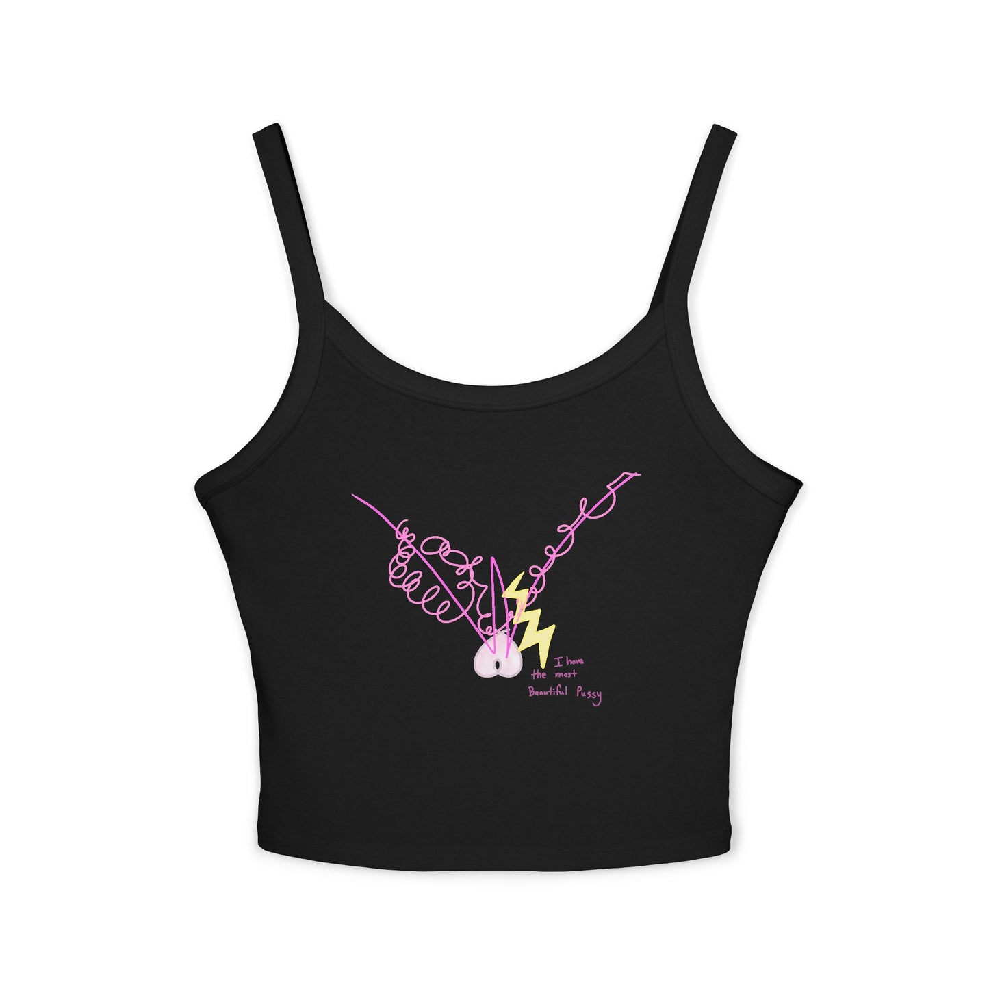'I have the most Beautiful Pussy' + 'my Bliss is my protection' strappy tank in 5 colours