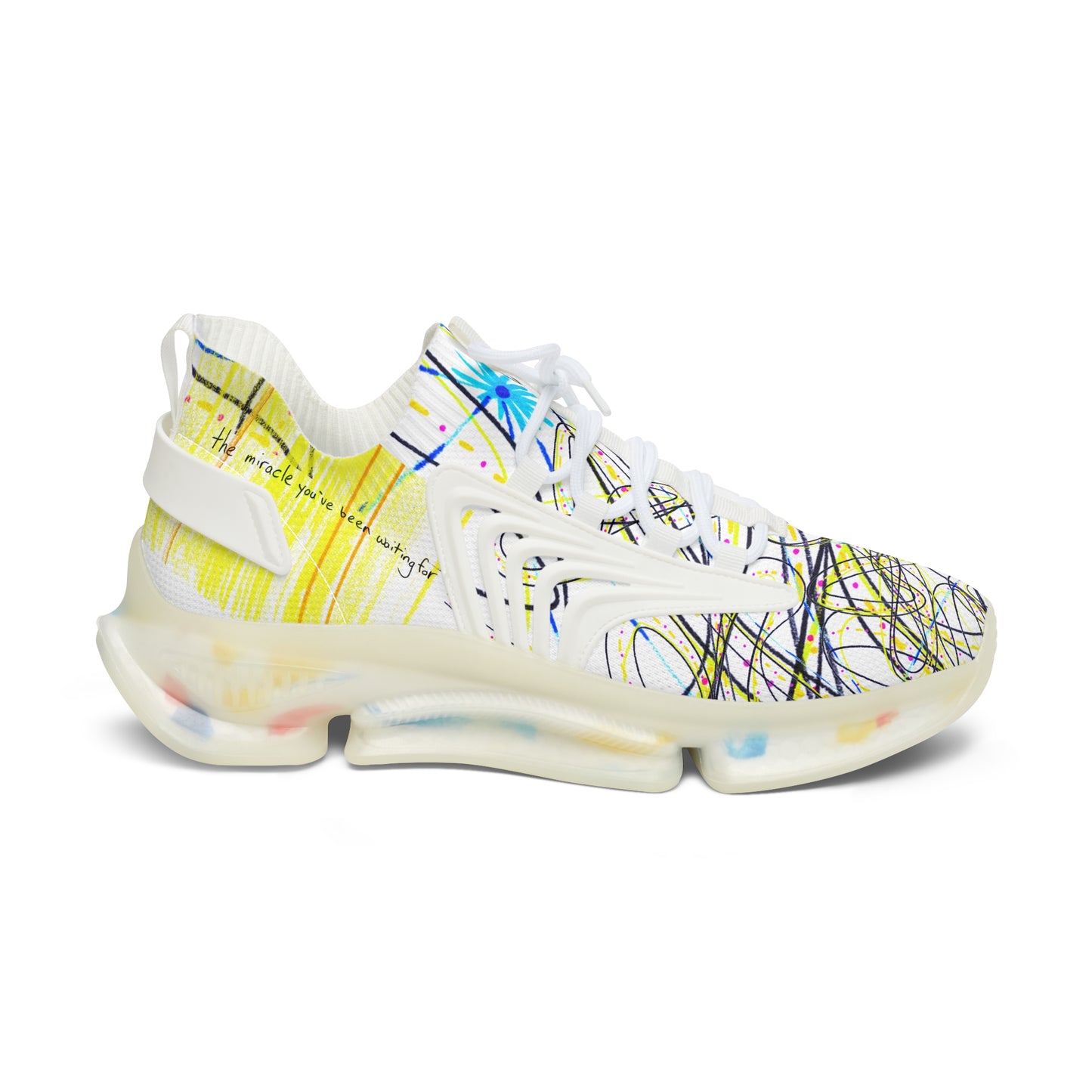 'KEEP YOUR PANTS ON' women's sneakers with white & black detailing