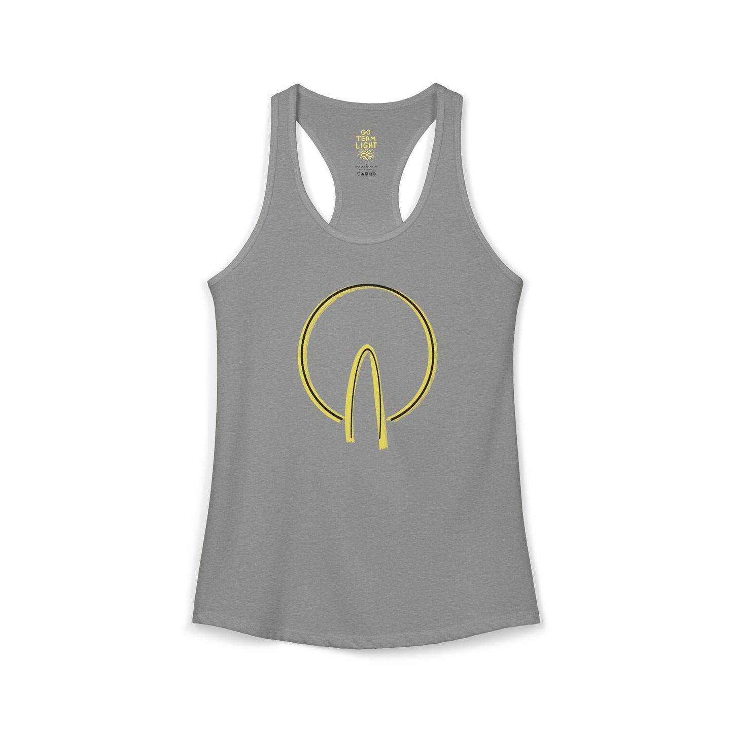'the same but upside down' women's racerback tank in 5 colours