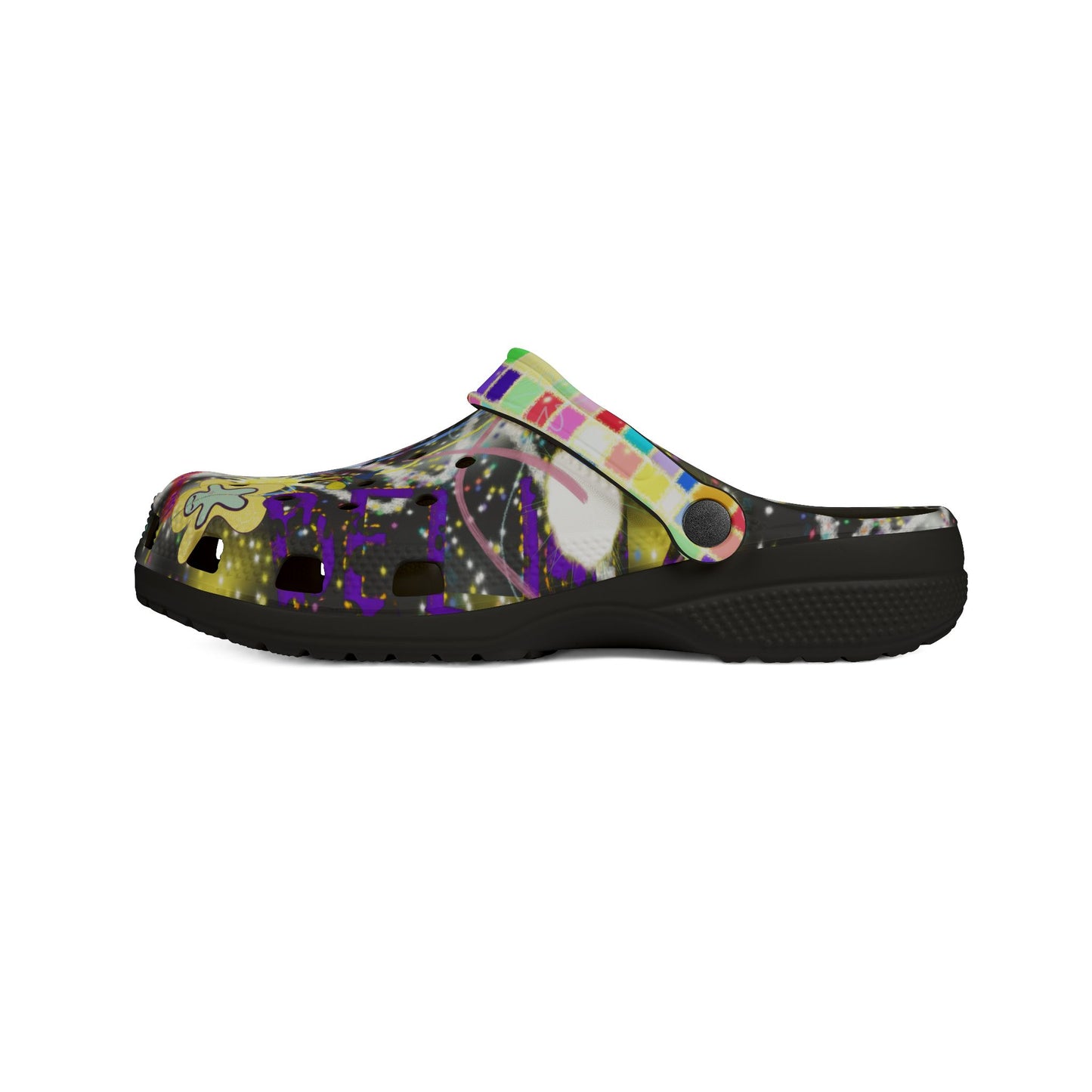 'I AM wealthy because every possible WEALTH exists within me' women's clogs in 2 colours