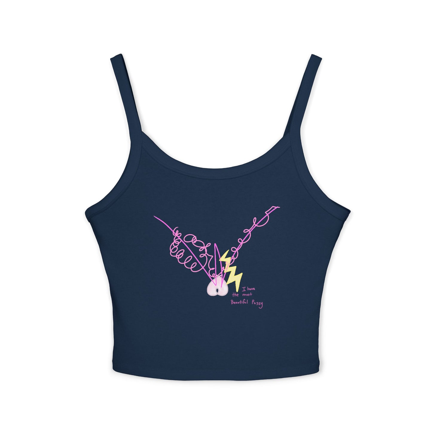 'I have the most Beautiful Pussy' + 'my Bliss is my protection' strappy tank in 5 colours