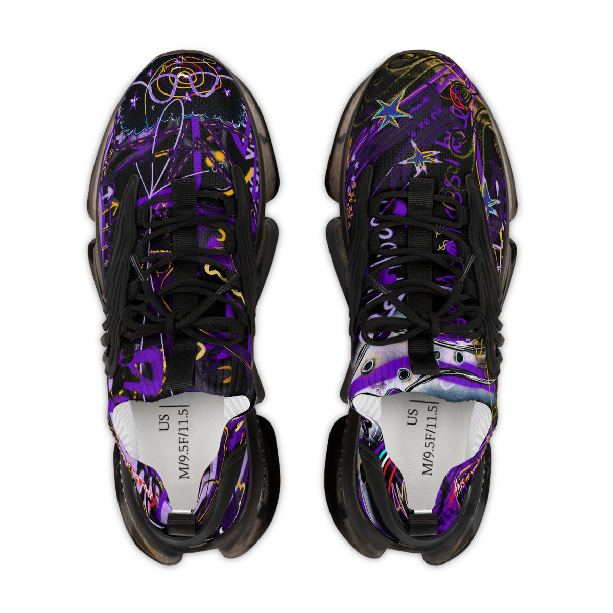 'this is your power, this is your team light' men's sneakers