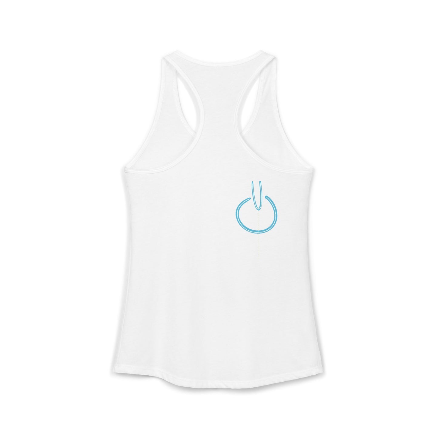 'the same but upside down' women's racerback tank in 5 colours