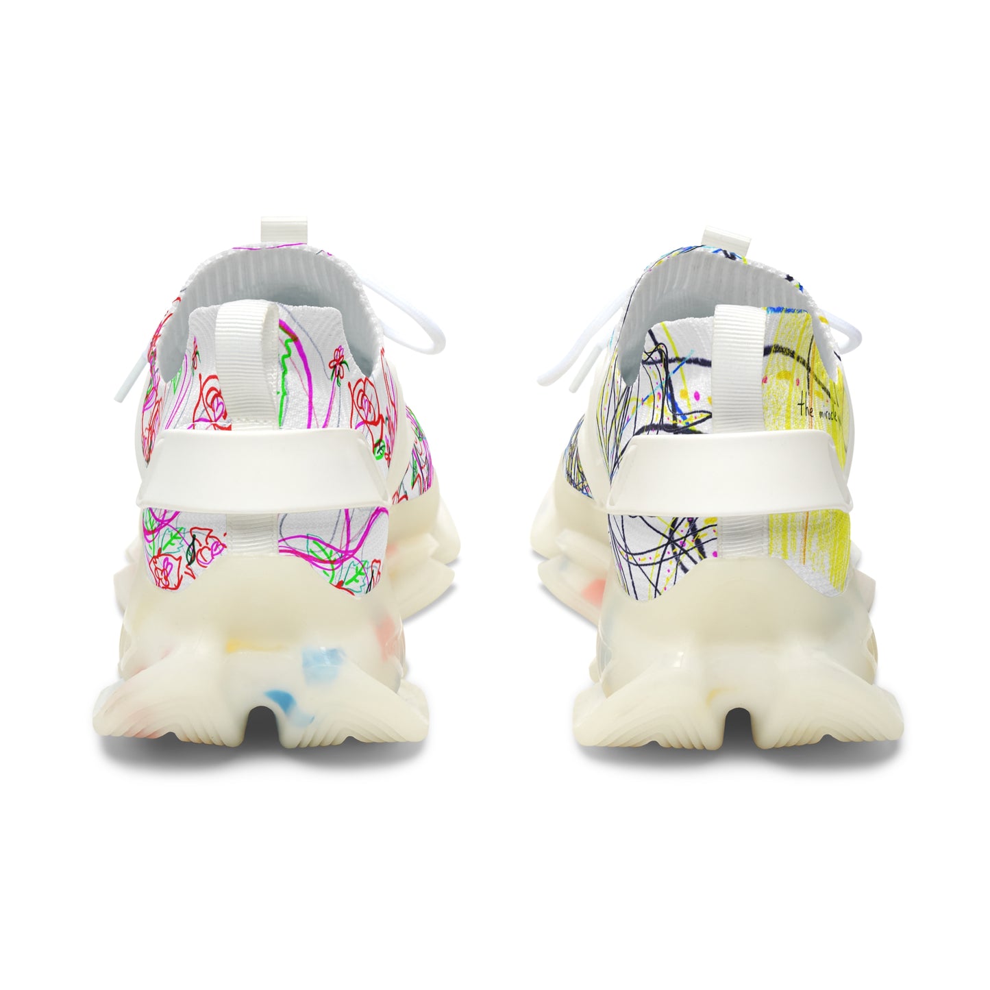 'KEEP YOUR PANTS ON' women's sneakers with white & black detailing