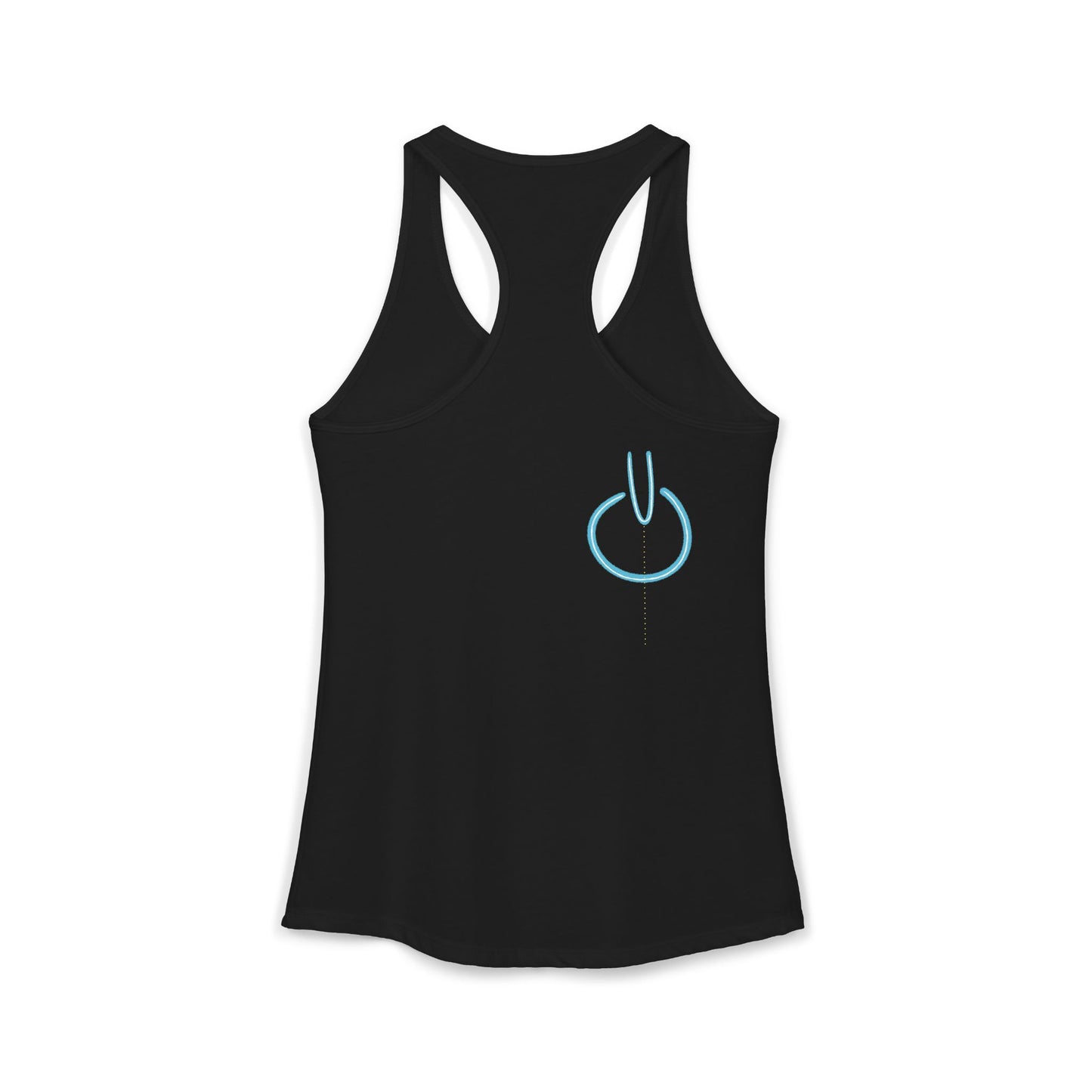 'the same but upside down' women's racerback tank in 5 colours