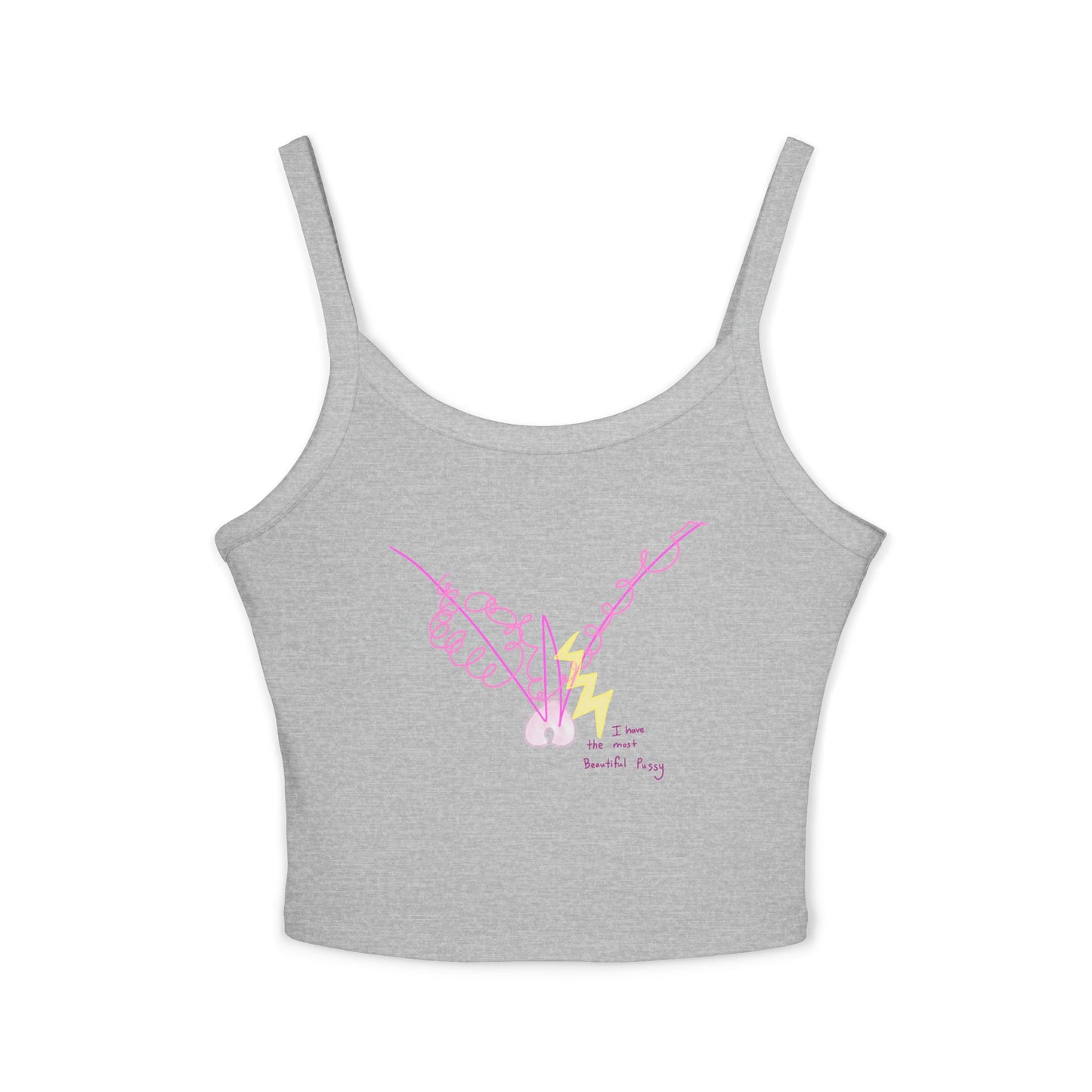 'I have the most Beautiful Pussy' + 'my Bliss is my protection' strappy tank in 5 colours