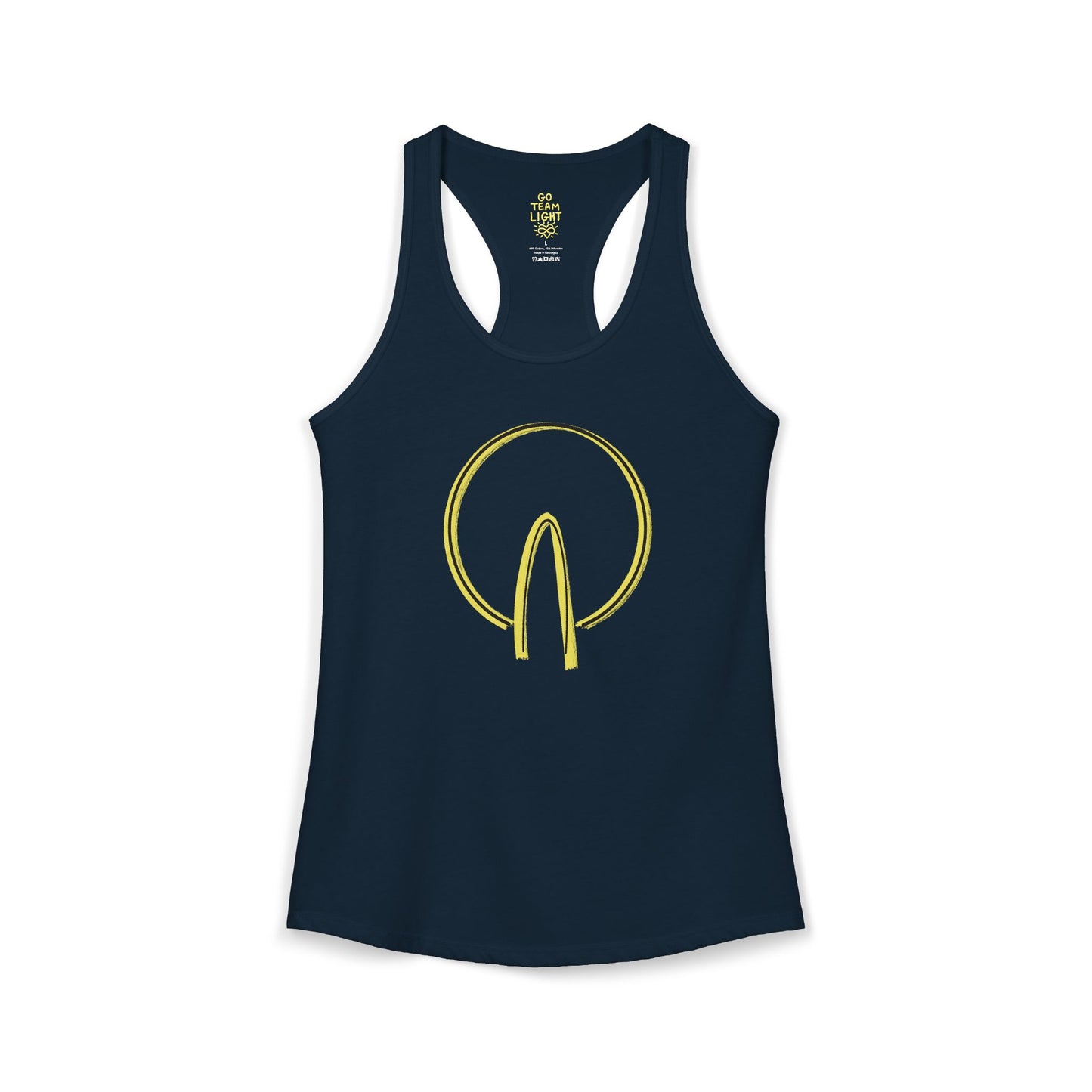 'the same but upside down' women's racerback tank in 5 colours