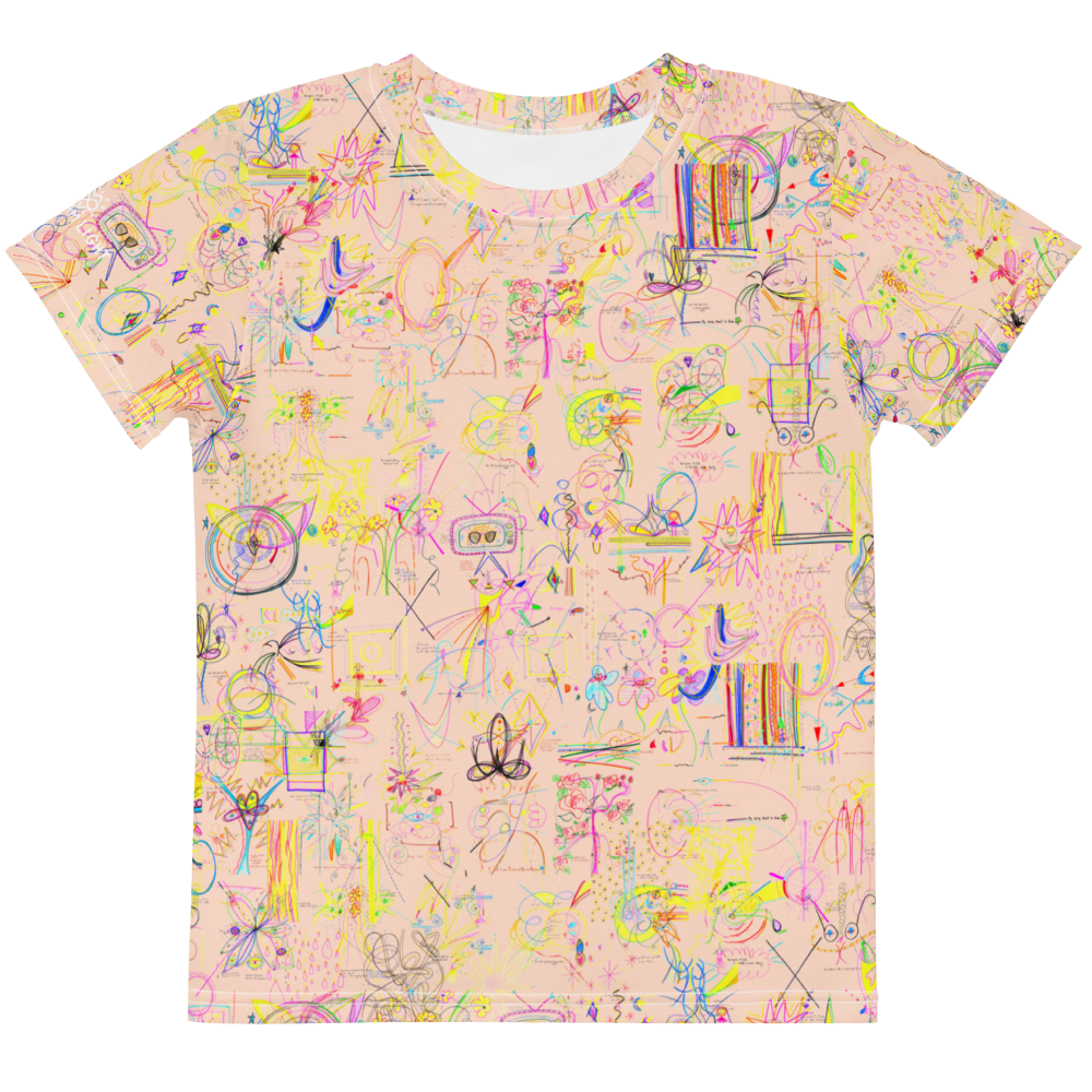 'YOUR BLESSINGS ARE PROTECTED' kids T-shirt in light pink
