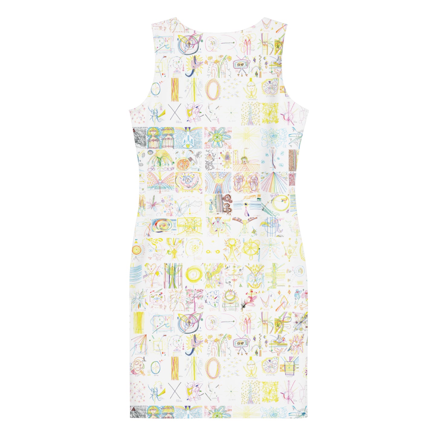 'all 156!' recycled mini dress in white