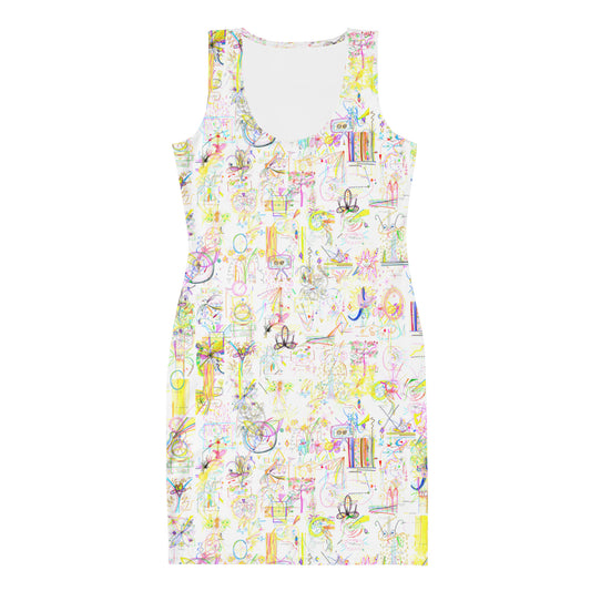 'YOUR BLESSINGS ARE PROTECTED' little dress in white