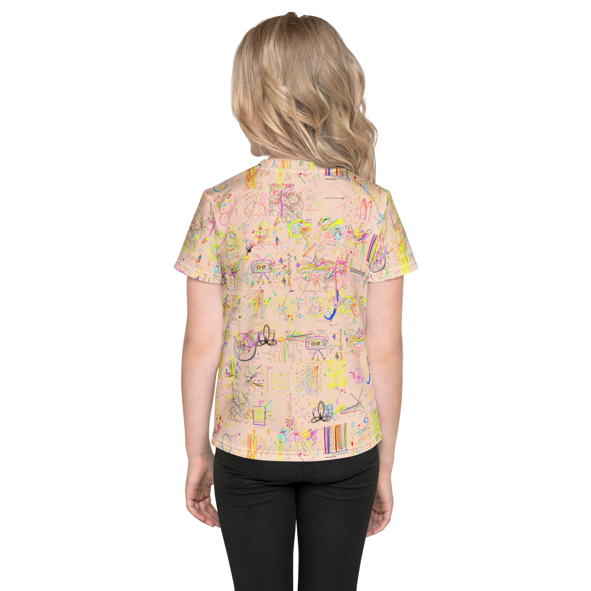 'YOUR BLESSINGS ARE PROTECTED' kids T-shirt in light pink