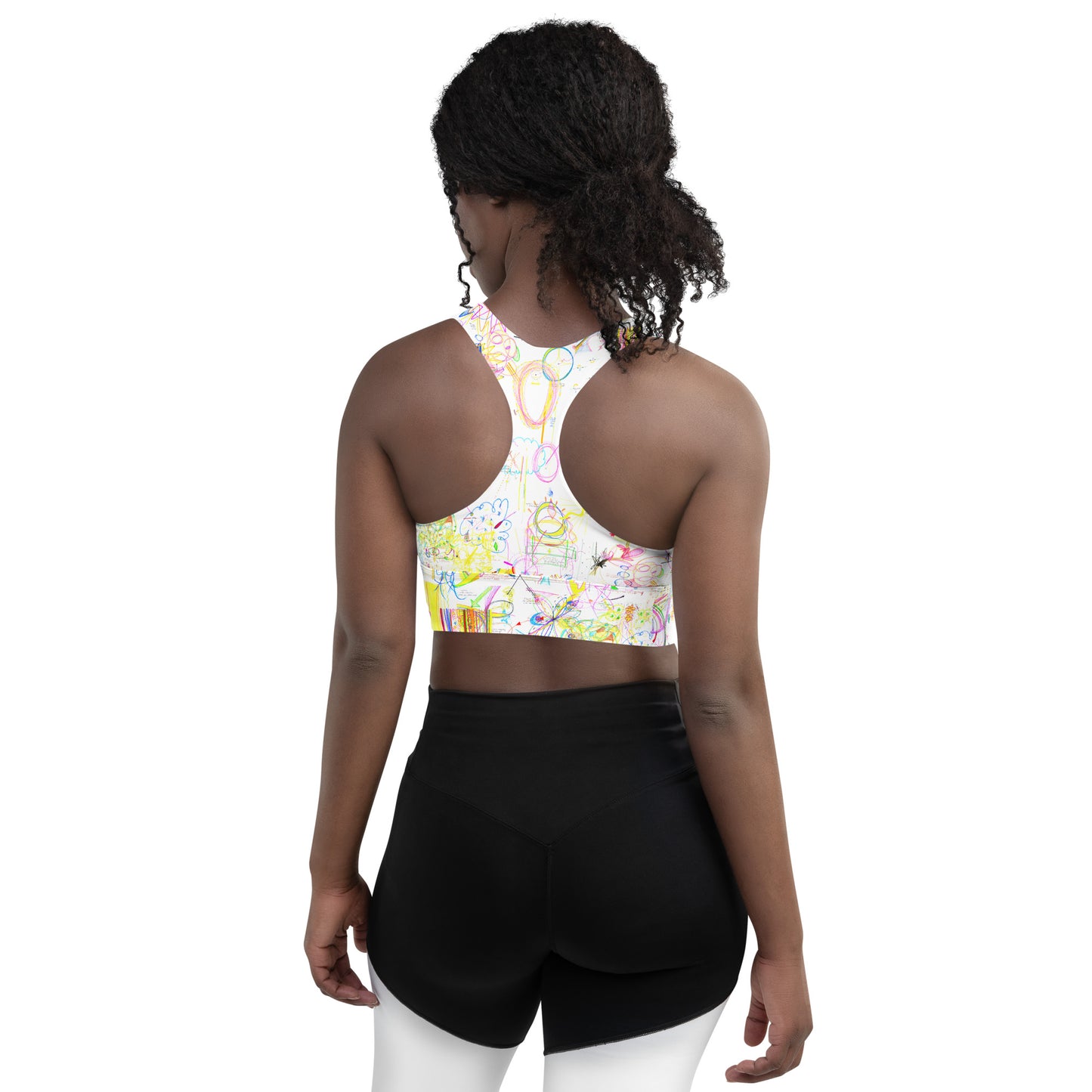 Levitate, super crop top/sports bra in white