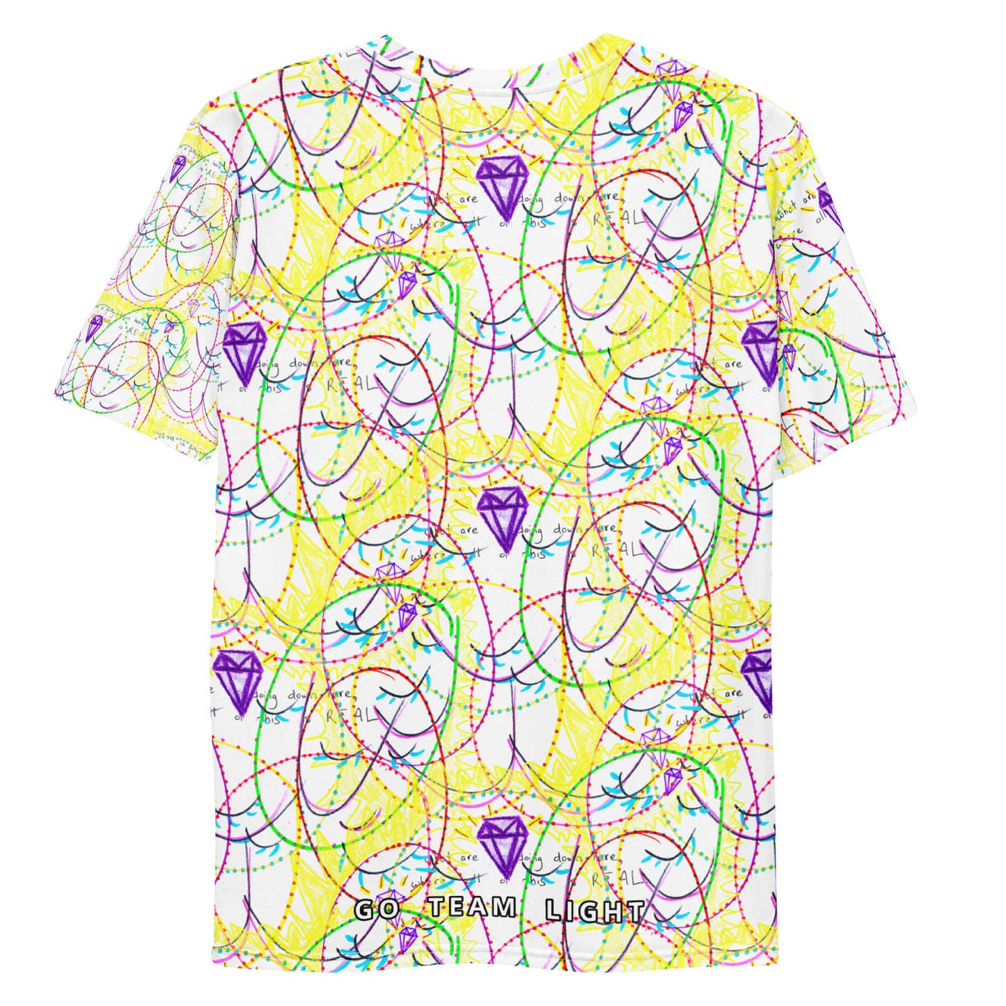 'what are we doing down here, where all of this is REAL' T-shirt