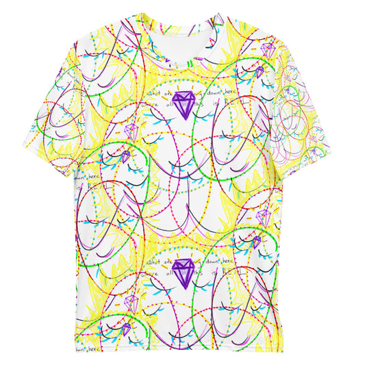 'what are we doing down here, where all of this is REAL' T-shirt