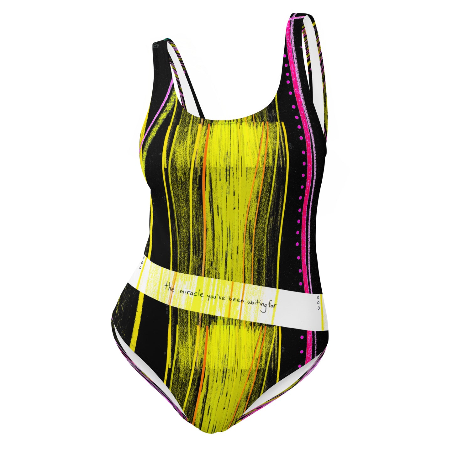 'the miracle you've been waiting for' one-piece swimsuit