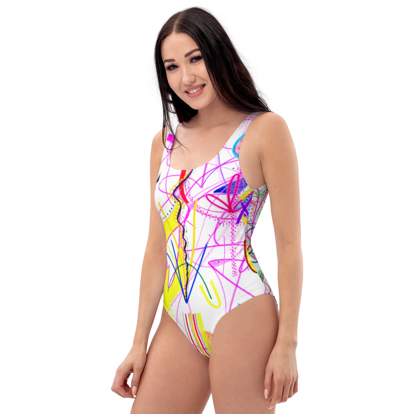 smell the roses in every dimension, one-piece swimsuit