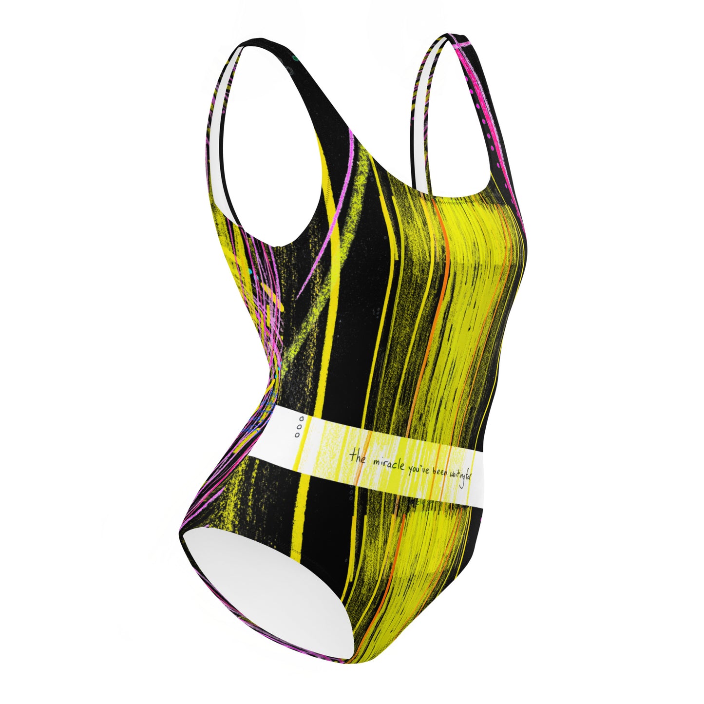 'the miracle you've been waiting for' one-piece swimsuit