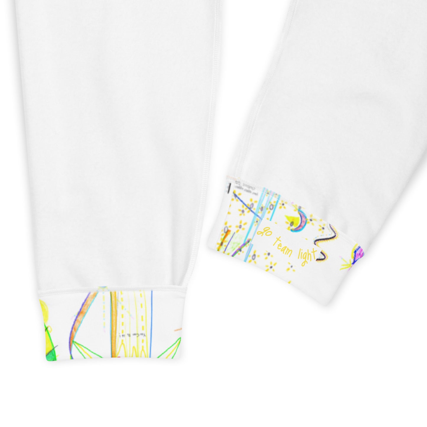 CozyUni, recycled masculine joggers in white