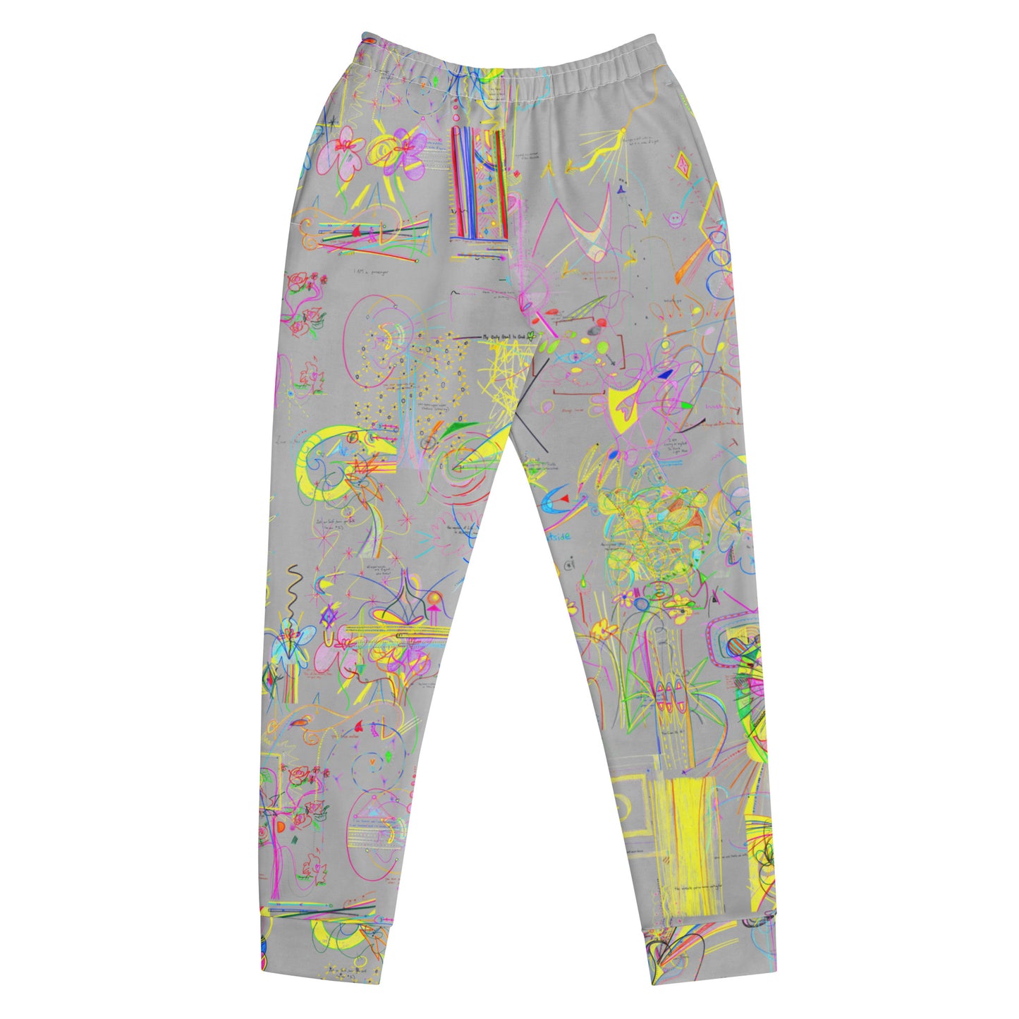 'YOUR BLESSINGS ARE PROTECTED' women's recycled joggers in silver