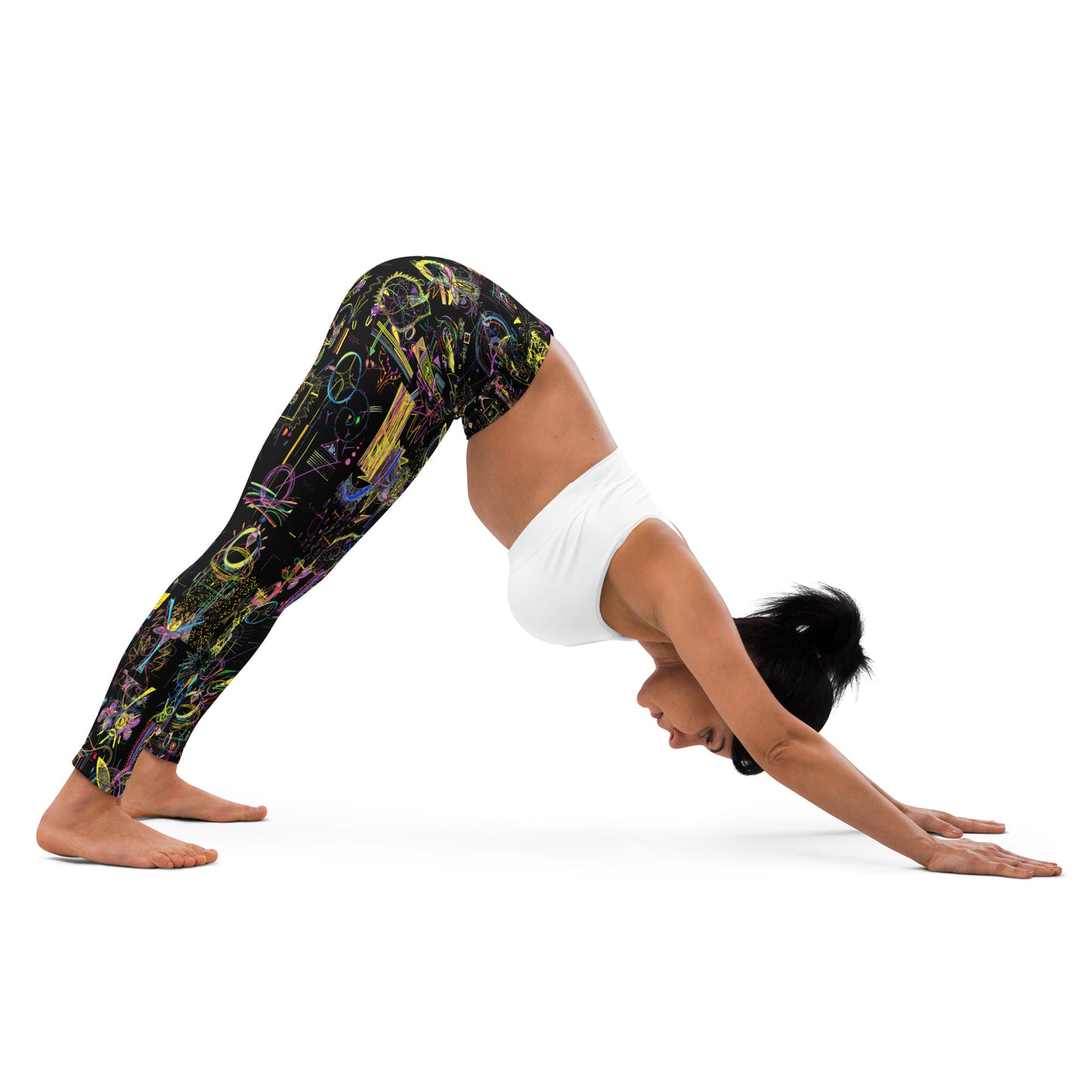 Sequel Stretch, feminine yoga leggings in black