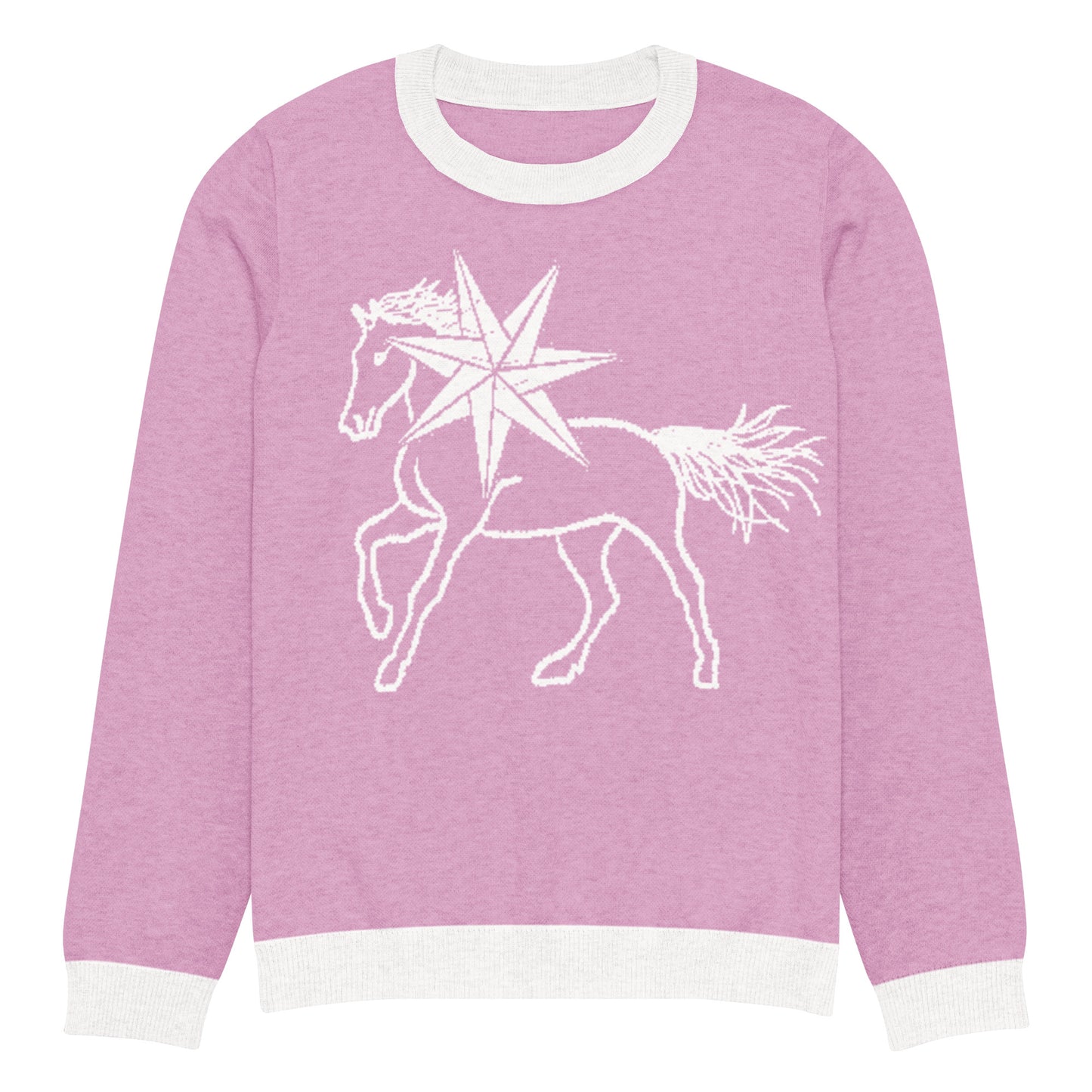 'THE ONLY HORSE I RIDE' knit in lilac