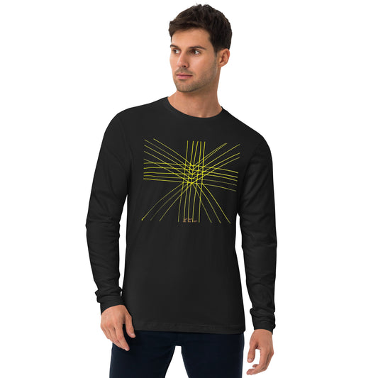 get back all the light, long sleeved crew shirt (in black & white)