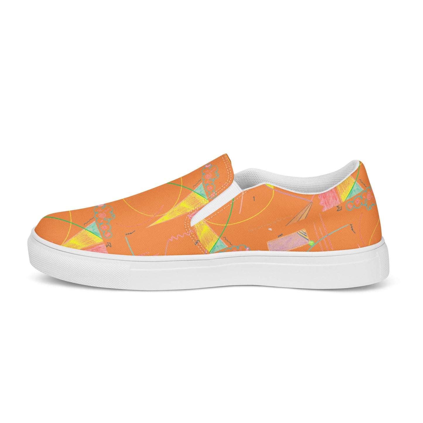 'TruFlo' men's canvas shoes in orange
