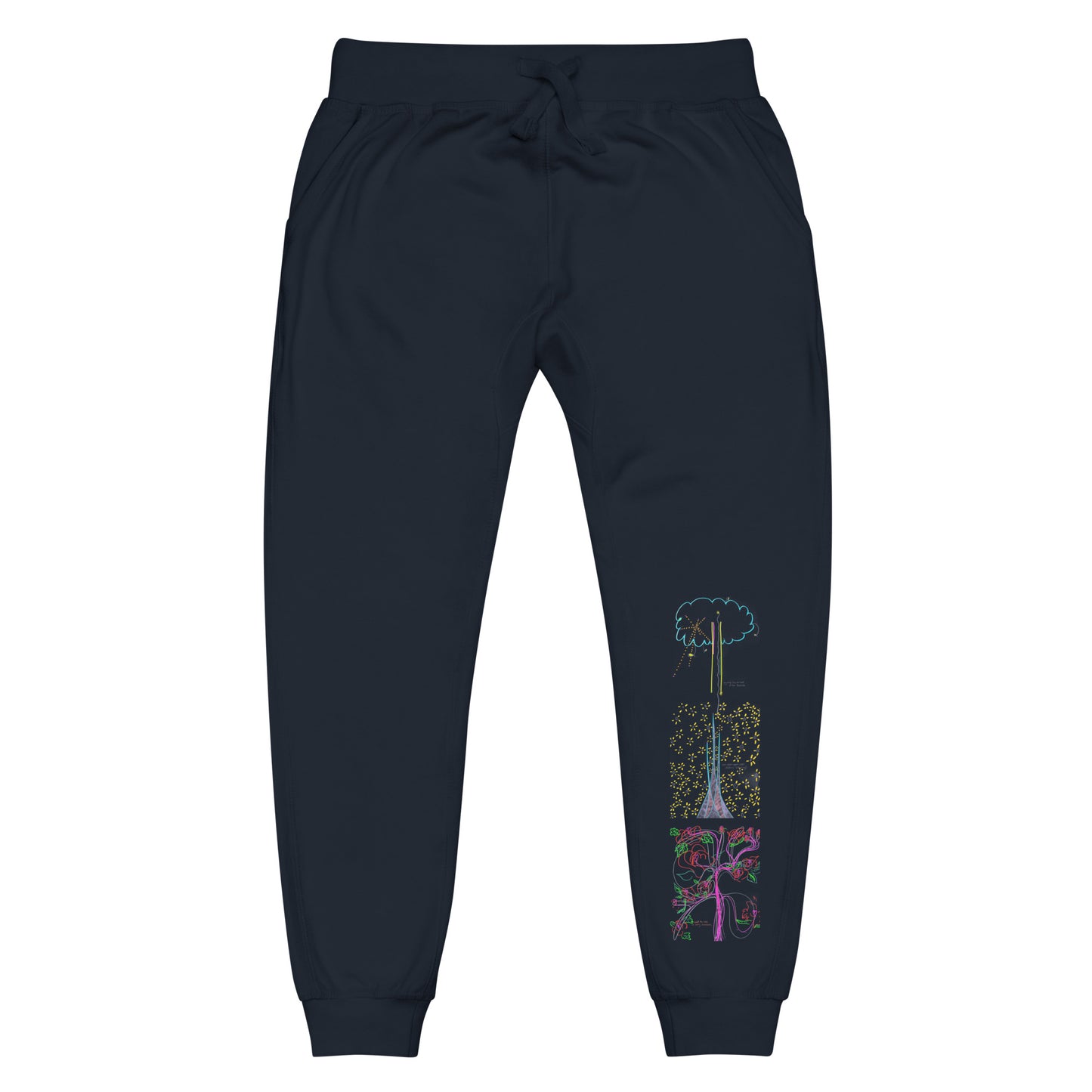 Seven Shields, 100% cotton joggers (in navy & maroon)