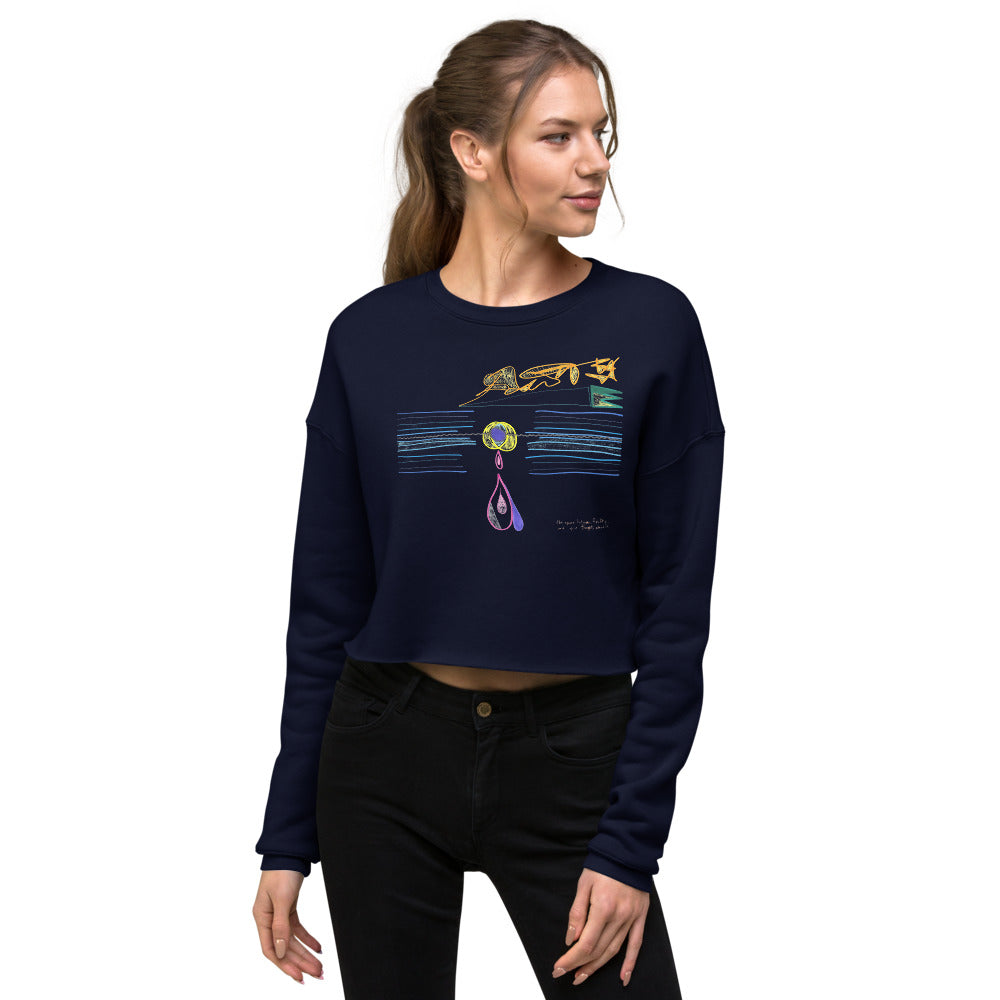 the space between Reality and your thoughts about it, crop sweater (in 4 shades)