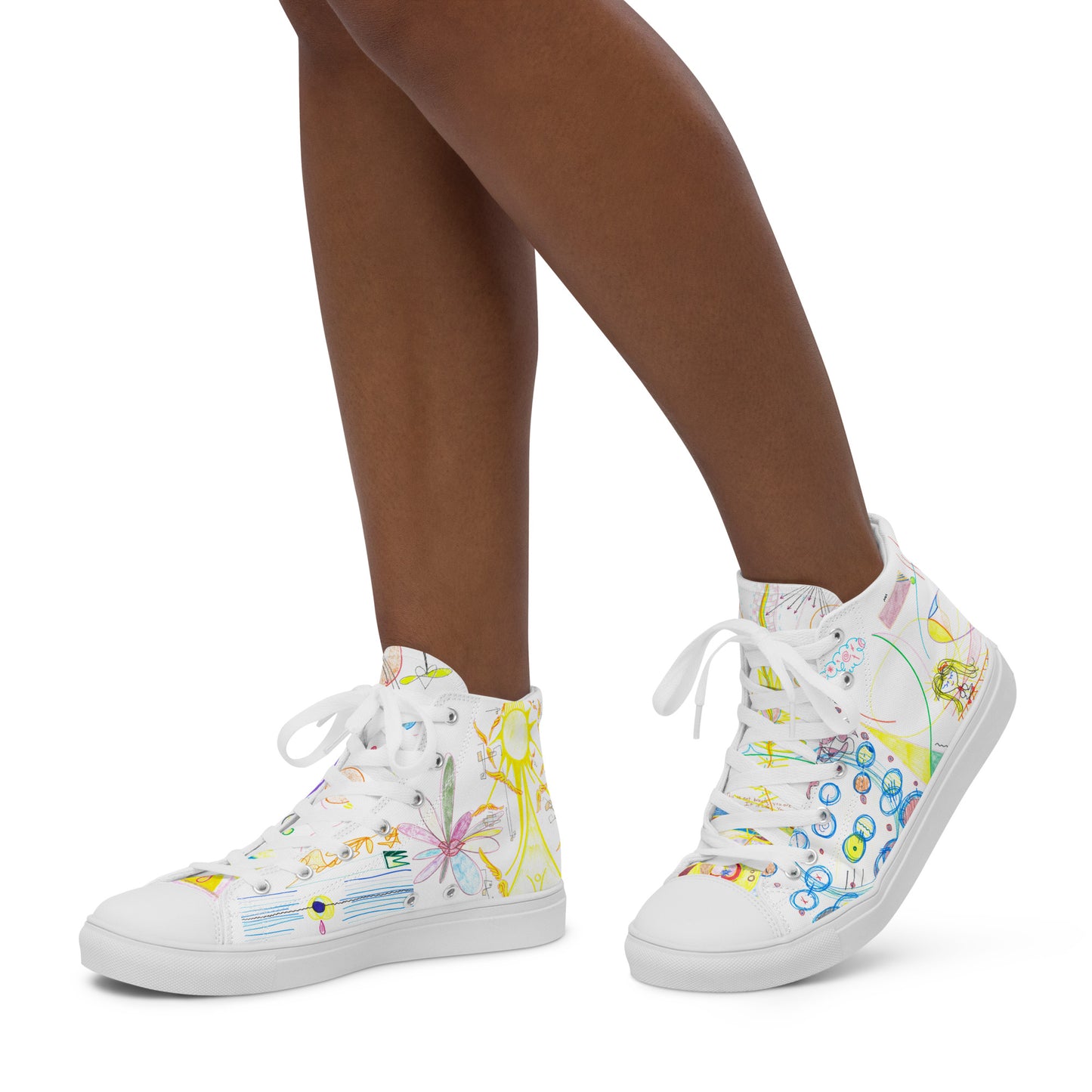 The View From Here, feminine high-top sneakers