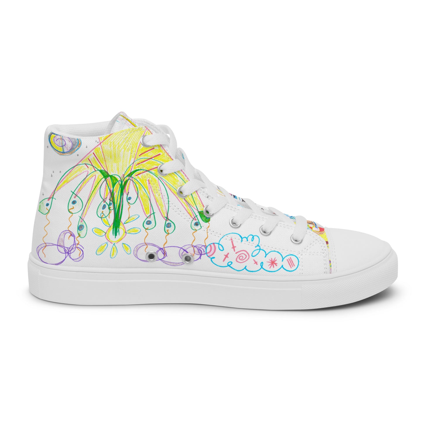 The View From Here, feminine high-top sneakers