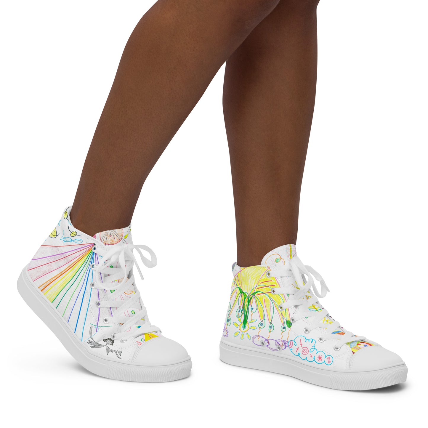 The View From Here, feminine high-top sneakers