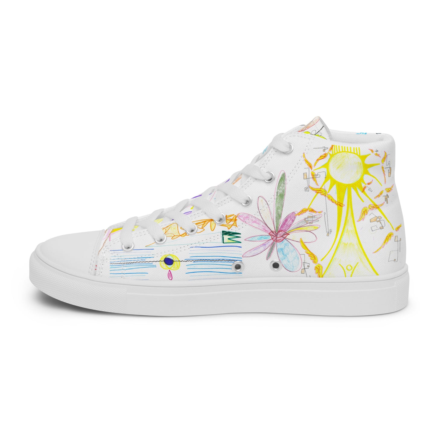 The View From Here, feminine high-top sneakers